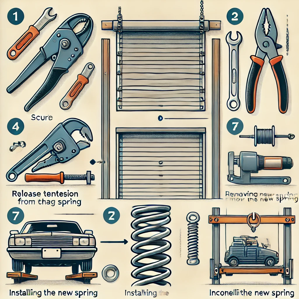 how to replace garage door spring