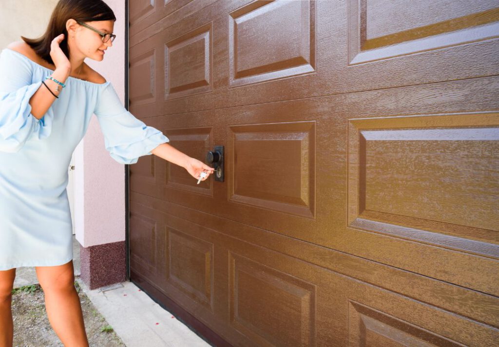 open garage door manually from outside