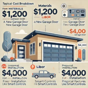 new garage door cost california